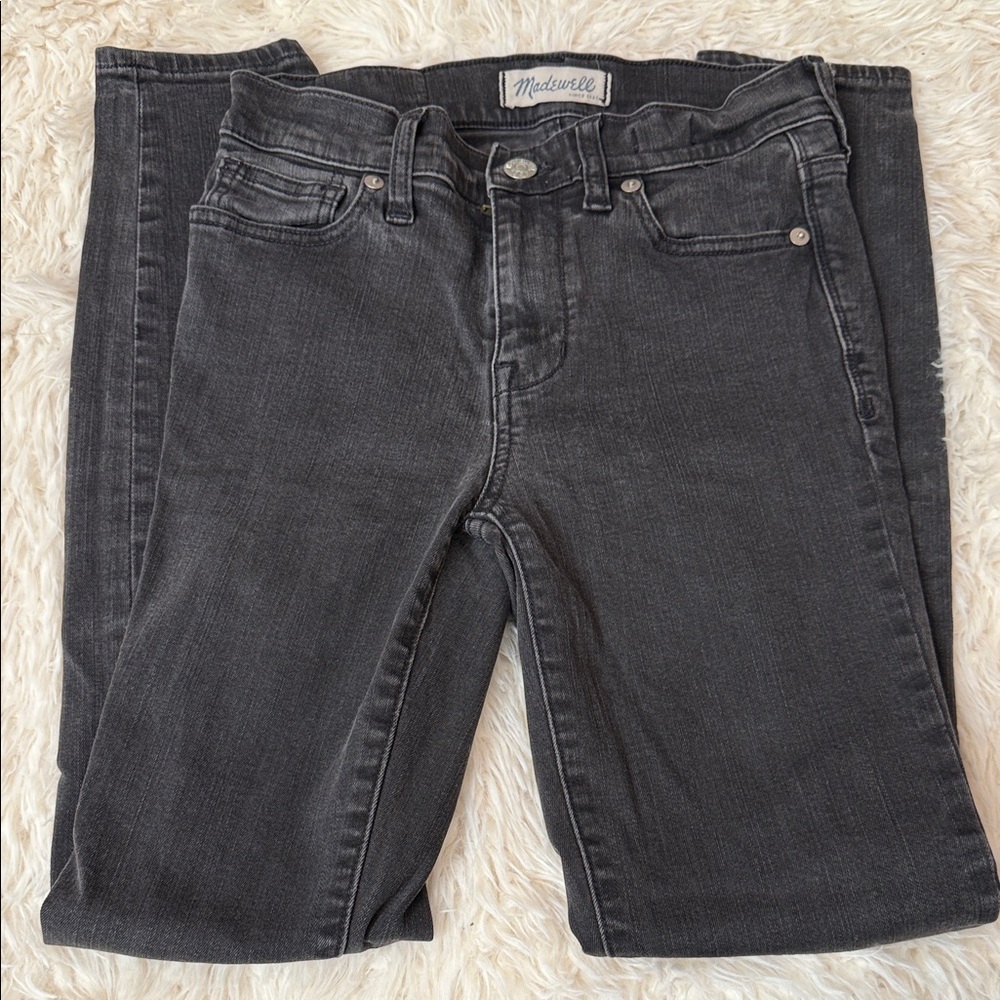 Madewell Women's Dark Gray High-rise Skinny Jeans
